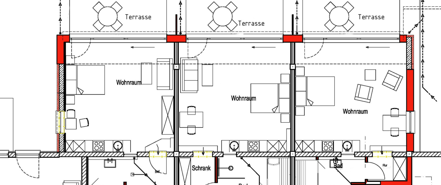Grundrissplan Ferienwohnungen